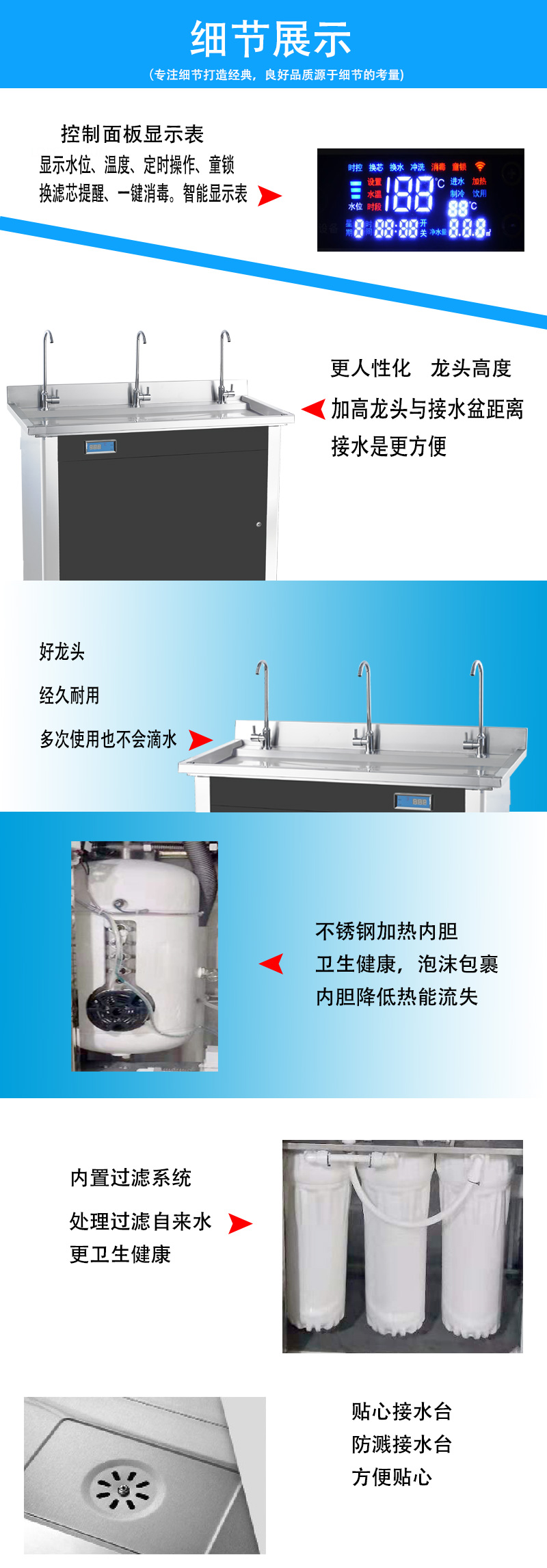 三龙头直饮水机